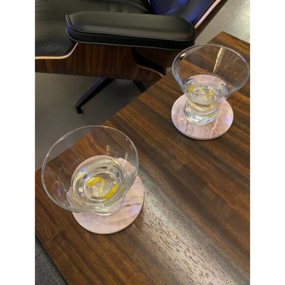 Drink Coasters with Holder, Absorbent Coaster Sets of 6, Marble Style Ceramic - Picture 2 of 2